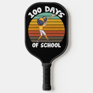 Kids 100 Days Of School Boys 100th Day Baseball Pickleball Paddle