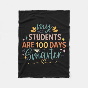 Kids 100 Days Of School  Fleece Blanket