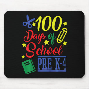 Kids 100 Days Of School Pre-k 4 Mouse Mat
