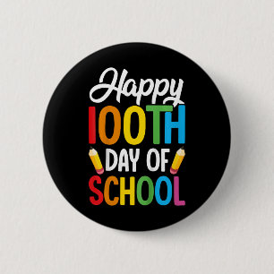 Kids 100 Days Of School Teachers Kids Girls Boys 1 6 Cm Round Badge
