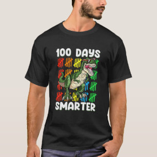 Kids 100 Days Smarter Dinosaur Rex  Boys Kids Todd T-Shirt