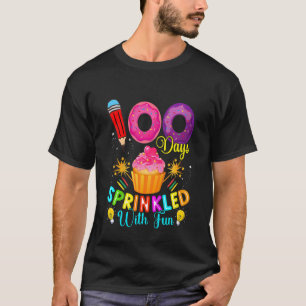 Kids 100 Days Sprinkled wit Fun - cupcake T-Shirt
