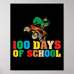 Kids 100th Day Of School Boys Toddler 100 Days Of Poster