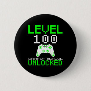 Kids 100th Day Of School Shirt Kids Video Games Bo 6 Cm Round Badge