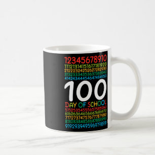 Kids 100th Day Of School Teacher Kids 100 Days Mat Coffee Mug