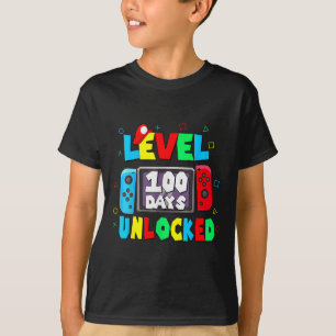 Kids 100th Of School Shirt Level 100 Days Of Schoo