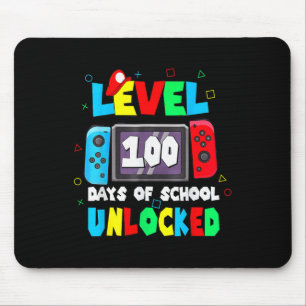 Kids 100th Of School Shirt Level 100 Days Of Schoo Mouse Mat