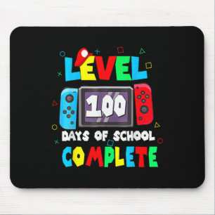 Kids 100th Of School Shirt Level 100 Days Of Schoo Mouse Mat