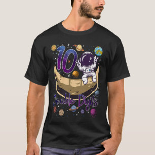 Kids 10 Double Digits 10 Years Old Birthday Astron T-Shirt