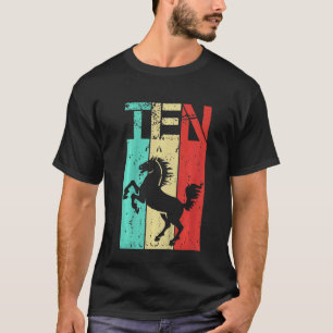 Kids 10 Year Old Horse Birthday Boy Girl 10th Birt T-Shirt