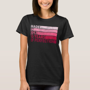 Kids 10 Years Old Bday Born in 2013 Girls 10th Bir T-Shirt
