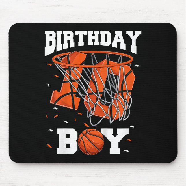 Kids 10th Birthday Basketball  Kids Mouse Mat (Front)
