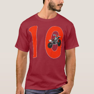 Kids 10th Birthday Dirt Bike Gift 10 Years Old T-Shirt