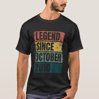 Kids 10th Birthday Gifts Age 10 Years Legend Since T-Shirt