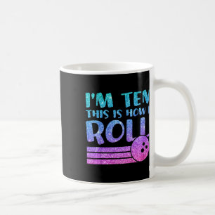 Kids 10th Birthday Girls Bowling Gift - I'm 10 Thi Coffee Mug