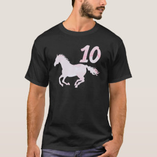 Kids 10th Birthday Horse for 10 Year Old T-Shirt