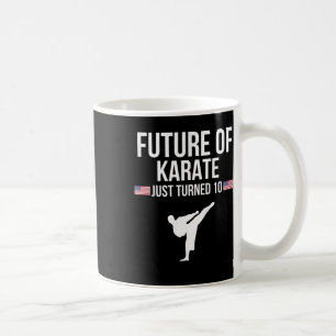 Kids 10th Birthday Karate T Shirt Gift For 10 Year Coffee Mug
