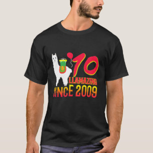 Kids 10th Birthday Llama Shirt Llamazing Since 200