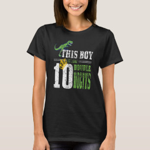 Kids 10th Birthday This Boy Is Now 10 Double Digit T-Shirt
