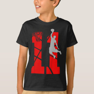 Kids 11 Year Old 11th Bysketbyll Birthday Partythe T-Shirt
