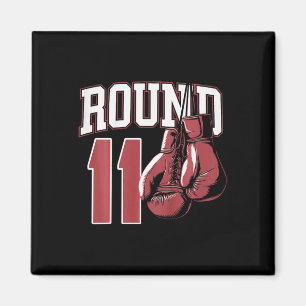 Kids 11 Year Old Boxer Bday Party 11th Birthday Bo Magnet