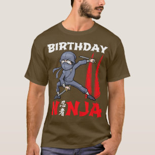 Kids 11 Year Old Gifts 11th Birthday Ninja Funny F T-Shirt