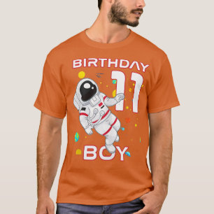 Kids 11th Birthday Astronaut 11 Year Old Birthday T-Shirt