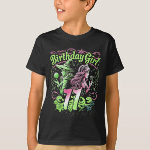 Kids 11th Birthday Witch Pink And Green 11 Year Ol T-Shirt