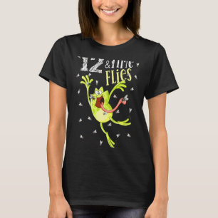 Kids 12 And Time Flies 12th Birthday Frog And Flys T-Shirt