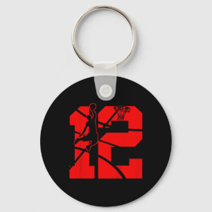 Kids 12 Year Old 12th Basketball Birthday PartyThe Key Ring