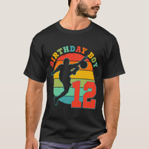 Kids 12 Year Old Soccer Birthday Party Themed 12th T-Shirt