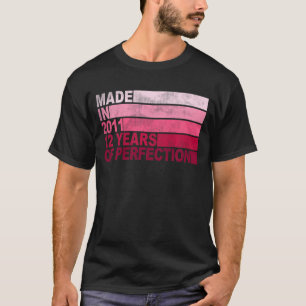 Kids 12 Years Old Bday Born in 2011 Girls 12th Bir T-Shirt