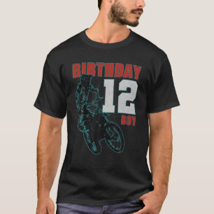 Kids 12 Years Old Kid - Birthday Boy - Dirt Bike M T-Shirt