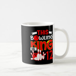Kids 12th Birthday Graphic - This Bowling King Is Coffee Mug