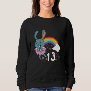 Kids 13 Birthday Ballet Ballerina Dance Dancer Sweatshirt