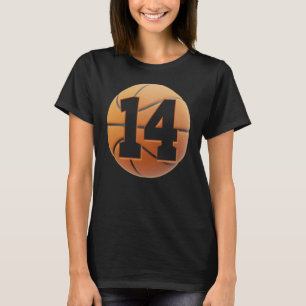 kids 14year Old Birthday  Boys basketball 14th bir T-Shirt