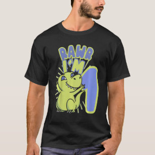 Kids 1 Year Old Dino For 1st Birthday Rex Dinosa T-Shirt