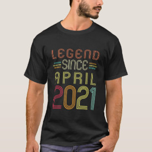 Kids 1 Year Old Gifts - Legend Since April 2021 1S T-Shirt