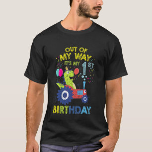 Kids 1st Birthday Boy 1 Year Old Farm Truck Tracto T-Shirt