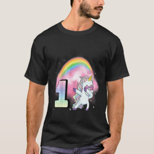 Kids 1st Birthday Dabbing Party Unicorn Girl 1 Yea T-Shirt