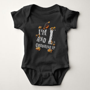 Kids 1st Birthday Digger 1 Year Builder Excavator Baby Bodysuit