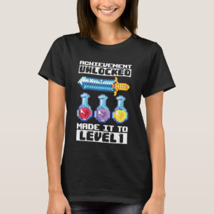 Kids 1st Birthday Gaming Pixel Art Achievement Unl T-Shirt