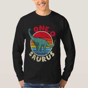 Kids 1st Birthday One O Saurus I Brachiosaurus I F T-Shirt