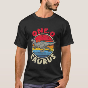 Kids 1St Birthday One O Saurus I Velociraptor I Fa T-Shirt