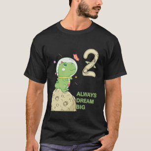 Kids 1St Birthday, One Year Old, Astronaut T Rex D T-Shirt