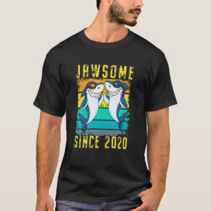 Kids 1st Birthday Shark 1 Year Old Jawsome Since 2 T-Shirt