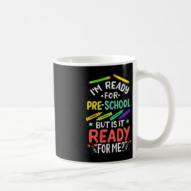 Kids 1st Day of Preschool Pre-K First Day of Schoo Coffee Mug (Right)