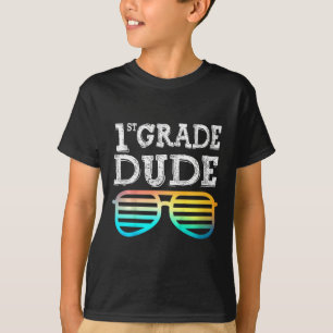 Kids 1st Grade Dude First Grade Byck To School Tea T-Shirt