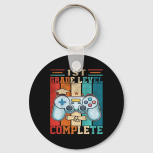 Kids 1st Grade Level Complete Gaming Last Day Of S Key Ring
