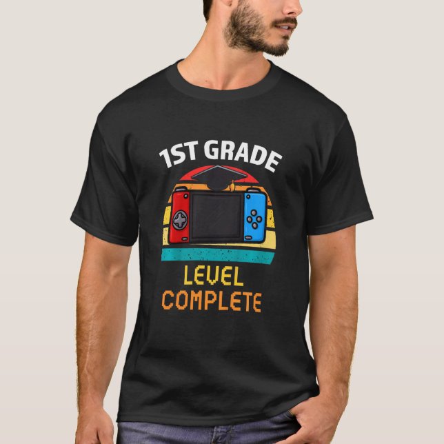 Kids 1st Grade Level Complete  Graduation party Fi T-Shirt (Front)